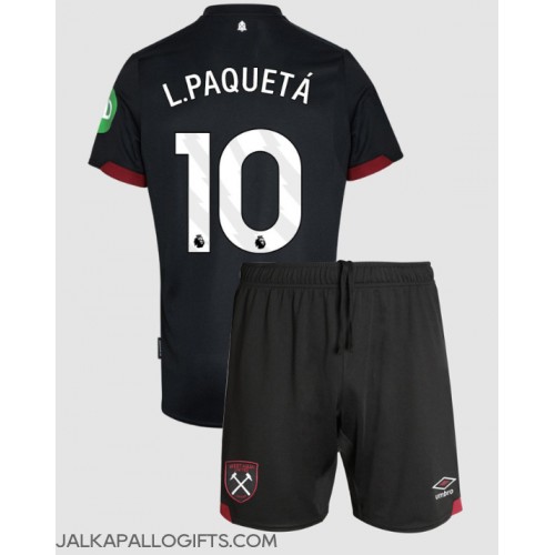 West Ham United Lucas Paqueta #10 Vieras Peliasu Lasten 2024-25 Lyhythihainen (+ Lyhyet housut)